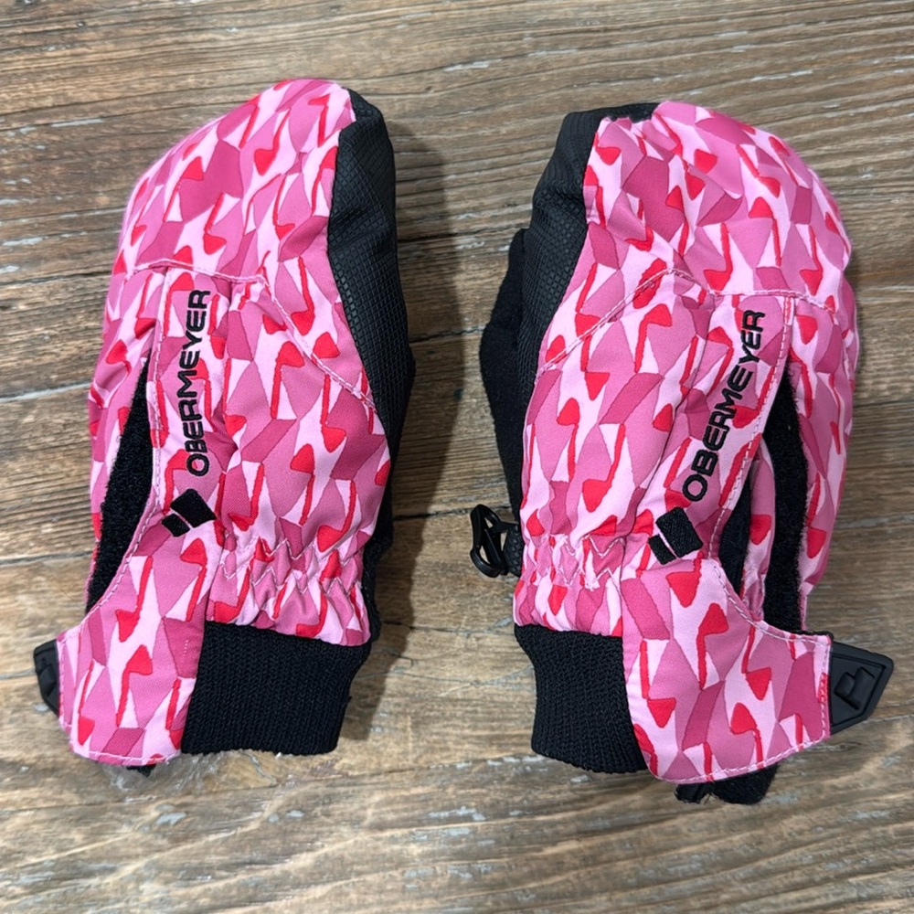 Obermeyer Pink Mittens Size Kids Large